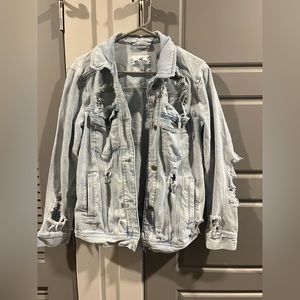 Distressed Hollister Jean Jacket